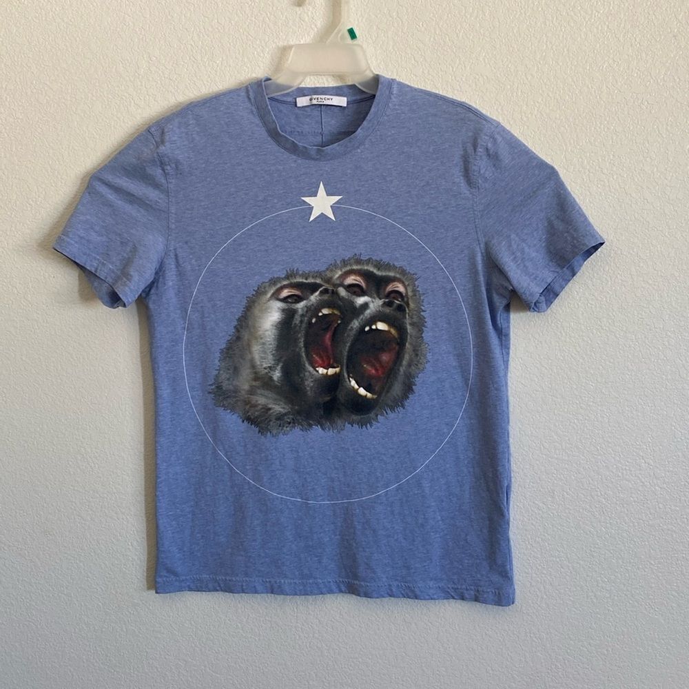 GIVENCHY PARIS Monkey Brothers Star T Shirt Size L